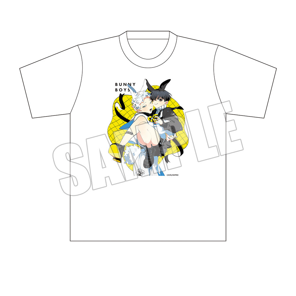 【キナコ】Tシャツ〈バニー男子〉ホワイト